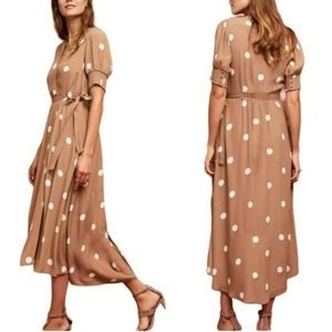 Anthropologie Maeve Polka Dot Dress